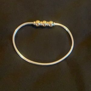 Cape cod 3 gold ball bracelet